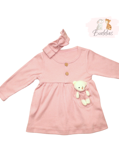 Рокличка и лента за коса „I have a bear“