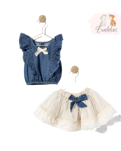 Комплект от 2 части „Denim and lace“