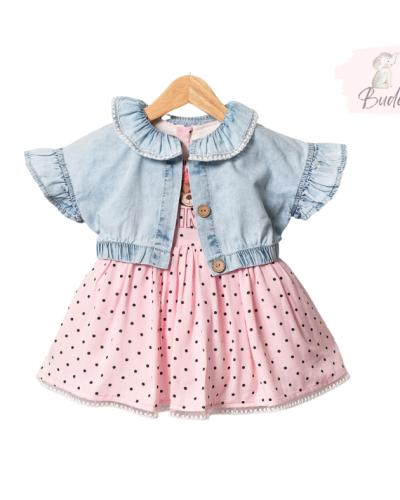 Рокля с болеро „Denim bear“