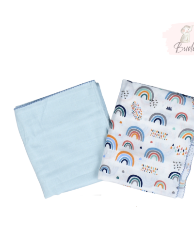 Комплект от 2 пелени „Blue rainbow“