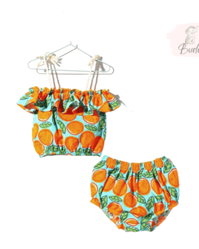 Бебешки летен комплект от 2 части „Summer oranges“