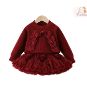 unikalen-komplekt-v-tymno-cherveno-s-tutu-pola-i-pulover