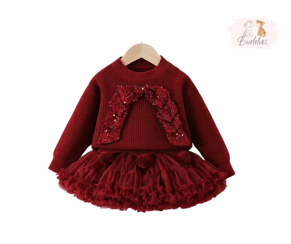unikalen-komplekt-v-tymno-cherveno-s-tutu-pola-i-pulover
